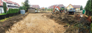 Zemní práce před betonáží základů
