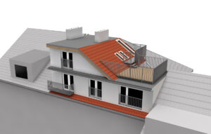 Hmotový model podkroví