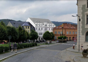 Vizualizace nástavby na bytový dům v Tišnově